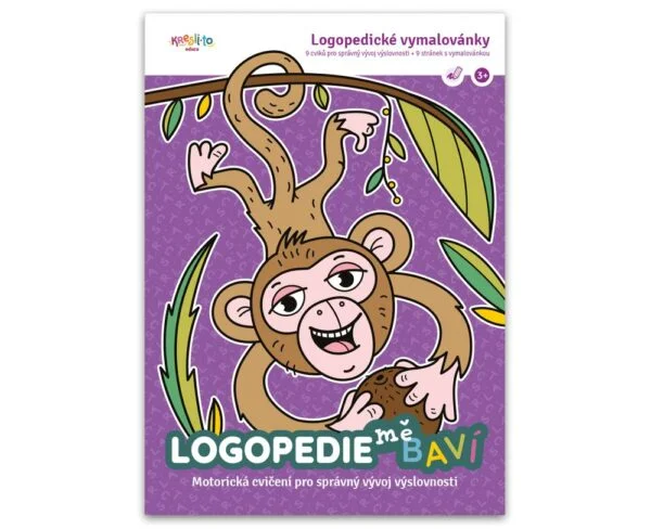 Pracovní sešit logopedické vymalovánky - Motorická cvičení