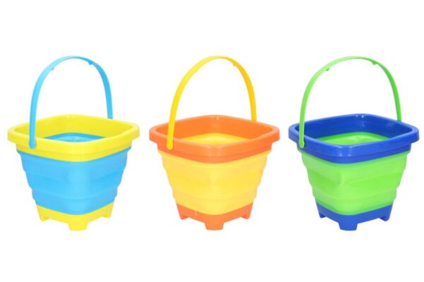 Skládací kbelík - kulatý/hranatý