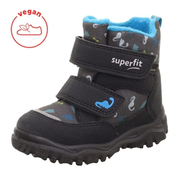 Chlapecké zimní boty HUSKY1 Gray/Light Blue Gore-Tex