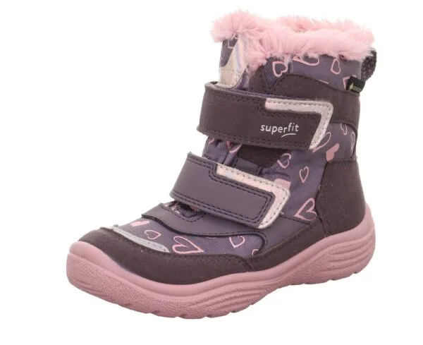 Dívčí zimní boty CRYSTAL Purple/Pink Gore-Tex