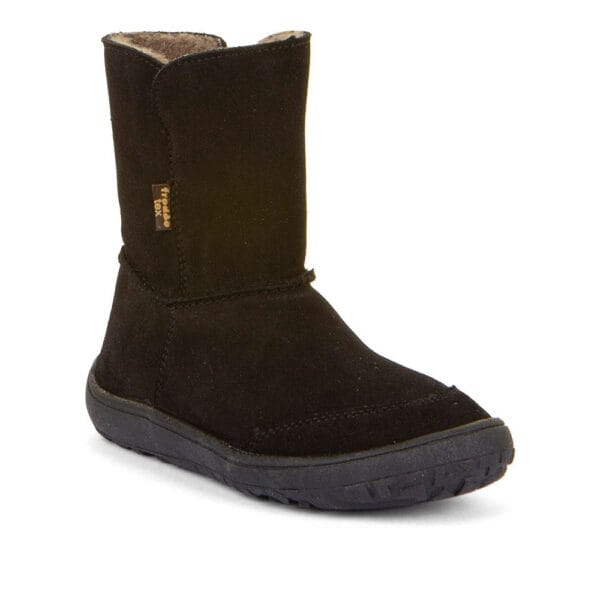 Dětské zimní barefoot boty TEX SUEDE  Black