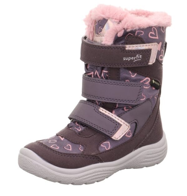 Dívčí zimní boty CRYSTAL Purple/Pink Gore-Tex