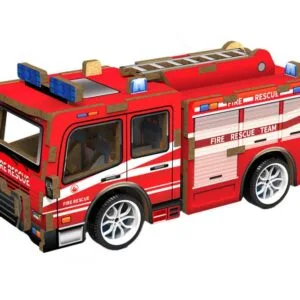 3D puzzle dřevěné - Hasičské auto 12 cm
